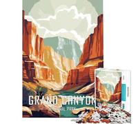 Puzzle per ragazzi da 1000 pezzi Parco Nazionale del Grand Canyon giochi rilassanti giocattoli educativi regali per il Secret Santa taglio di precisione (dimensioni 38x52cm)