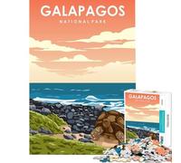 Puzzle per ragazzi da 1000 pezzi Parco Nazionale delle Galapagos gioco educativo sfida giocattolo idee regalo gara di velocità manuale (dimensioni 38x52cm)