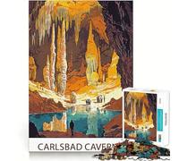 Puzzle per ragazzi da 1000 pezzi,Parco Nazionale delle Grotte di Carlsbad,ritaglio preciso,decorazione,giocattolo creativo e divertente,gioco di pace,pezzo d'arte natalizio (38x26cm)