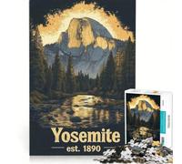 Puzzle per ragazzi da 1000 pezzi Parco Nazionale di Yosemite Est gioco rilassante analisi e logica per migliorare l'amore tra le coppie 50x75cm