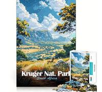 Puzzle per ragazzi da 1000 pezzi,Parco Nazionale Kruger,Sudafrica Gioco di incastro,stimolante per la mente,divertente per il tempo libero,regalo di Natale artistico (50x75cm)