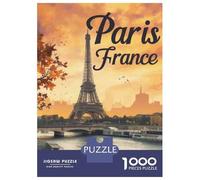 Puzzle Per Ragazzi Da 1000 Pezzi Paris France Travel Poster Puzzle Giochi Rilassanti Ma Divertenti E Spiritosi Regali Di Compleanno E Unici 52x38cm/1000pcs
