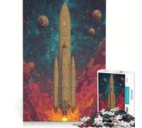 Puzzle per ragazzi da 1000 pezzi "Partenza dal Titano Stellare" gioco antistress rilassante per la mente sfida unica 38x52cm