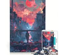 Puzzle per ragazzi da 1000 pezzi "Passeggiate verso il ponte" giochi rilassanti attività divertenti da fare in casa gioco dal design accattivante 38x52cm