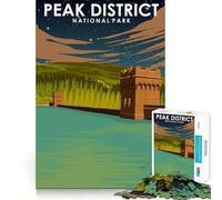 Puzzle per ragazzi da 1000 pezzi,Peak District,Parco Nazionale,gioco a incastro,stimolante per la mente,divertimento e svago,regalo di Natale (38x52cm)