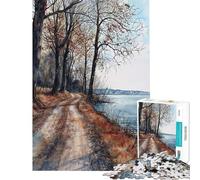 Puzzle per ragazzi da 1000 pezzi percorso autunnale puzzle per adulti gioco rompicapo ideale per passare il tempo durante le vacanze compleanno e Natale (dimensioni 50x75cm)