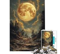 Puzzle per ragazzi da 1000 pezzi percorso della luna piena puzzle per adulti gioco pratico di analisi e logica regalo di compleanno e unico (dimensioni 38x26cm)