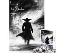 Puzzle per ragazzi da 1000 pezzi "Persi nell'ombra" gioco educativo assemblaggio di modelli decorazione da parete per rafforzare l'amore tra le coppie (52x38cm)