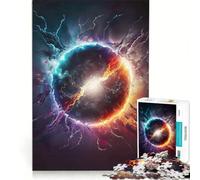 Puzzle per ragazzi da 1000 pezzi pianeta esplosivo dai colori vivaci gioco rilassante difficile e stimolante ogni pezzo è unico 38x26cm