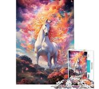 Puzzle per ragazzi da 1000 pezzi Pianure del Cavallo Celeste Attività divertenti da fare a casa Migliora la memoria Gioco pratico per ragazzi dai 14 anni in su (50x75cm)
