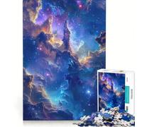 Puzzle per ragazzi da 1000 pezzi "Pilastri della Creazione - Maestà Celeste" giocattolo educativo migliora la memoria con poster e foglio di curiosità abbinati 38x26cm