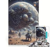 Puzzle per ragazzi da 1000 pezzi: Pioniere dello spazio galattico, gioco impossibile, sfida difficile, compleanno e altre occasioni 38x26cm
