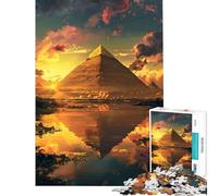 Puzzle per ragazzi da 1000 pezzi Piramide del Crepuscolo Giza gioco educativo sfida giocattolo idee regalo gara di velocità manuale (dimensioni 38x52cm)