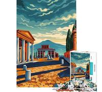 Puzzle per ragazzi da 1000 pezzi Pompei gioco rompicapo giocattolo educativo regalo per compleanni difficile (dimensioni 38x52cm)