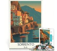 Puzzle per ragazzi da 1000 pezzi, poster di Sorrento Bay, gioco impossibile, decorazione per la casa, collezione d'artista, belle arti 38x26cm