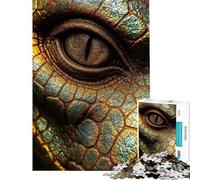 Puzzle per ragazzi da 1000 pezzi primo piano dell'occhio del drago dorato puzzle per adulti ideale per passare il tempo durante le vacanze sfida educativa divertimento in famiglia e serate di gioco