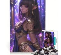 Puzzle per ragazzi da 1000 pezzi Principessa anime dagli occhi viola gioco educativo per divertimento in famiglia regalo di compleanno regalo di viaggio 50x75cm
