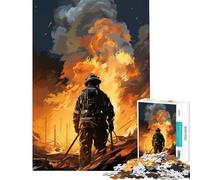 Puzzle per ragazzi da 1000 pezzi puzzle dei pompieri da 1000 pezzi giocattolo decorativo per la casa analisi e logica compleanno (38x26cm)