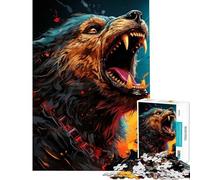 Puzzle per ragazzi da 1000 pezzi puzzle del lupo selvaggio per adulti gioco rompicapo decorazione da parete regalo di Natale e compleanno (dimensioni 50x75cm)