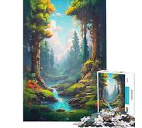 Puzzle per ragazzi da 1000 pezzi puzzle Enchanted Pixel Grove per adulti gioco pratico di analisi e logica regalo di compleanno e unico (dimensioni 38x52cm)