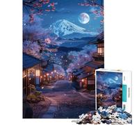 Puzzle per ragazzi da 1000 pezzi puzzle giapponese del Monte Fuji per adulti gioco pratico sfida impegnativa divertente attività da fare a casa (dimensioni 38x26cm)