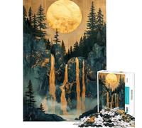 Puzzle per ragazzi da 1000 pezzi puzzle Gold Eruption gioco interattivo regalo di compleanno ideale per tutta la famiglia (dimensioni 38x52cm)