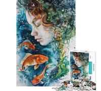 Puzzle per ragazzi da 1000 pezzi puzzle mistico del mondo acquatico per adulti gioco divertente che migliora la memoria compleanno e Natale (dimensioni 50x75cm)