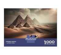 Puzzle Per Ragazzi Da 1000 Pezzi Pyramids of Giza Desert Puzzle Giochi Rilassanti Ma Divertenti E Spiritosi Regali Di Compleanno E Unici 70x50cm/1000pcs