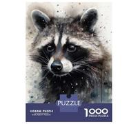 Puzzle Per Ragazzi Da 1000 Pezzi Raccoon Beauty Wild Charm Puzzle Giochi Rilassanti Difficili Divertenti Attività A Casa, 52x38cm/1000pcs