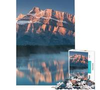 Puzzle per ragazzi da 1000 pezzi raffigurante due laghi Jack in Canada un gioco educativo e stimolante per tutta la famiglia Un regalo perfetto per gli amanti del gioco (dimensioni 38x26cm)