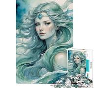 Puzzle per ragazzi da 1000 pezzi raffigurante il dio norreno Njord rappresentato come una donna ideale per compleanni e Natale Giocattolo per migliorare la memoria decorazione da parete Adatto