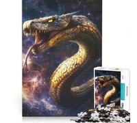 Puzzle per ragazzi da 1000 pezzi raffigurante la divinità serpente Naga antistress di difficoltà elevata adatto come decorazione da scrivania 38x26cm