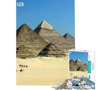 Puzzle per ragazzi da 1000 pezzi raffigurante le Grandi Piramidi di Giza sfida educativa per il divertimento in famiglia giocattolo fai-da-te adatto a partire dai 14 anni (38x52cm)