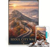 Puzzle per ragazzi da 1000 pezzi raffigurante le mura di Seoul, Corea del Sud Gioco rilassante, stimola l'analisi e la logica, migliora l'amore di coppia 38x26cm