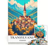 Puzzle per ragazzi da 1000 pezzi raffigurante un villaggio dell'Europa orientale, gioco rilassante, interazione genitore-figlio, sfida unica 38x26cm