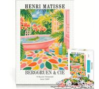 Puzzle per ragazzi da 1000 pezzi raffigurante una rana nella vasca da bagno di Henri Matisse Gioco educativo decorazione perfetta idea regalo con Babbo Natale 38x52cm