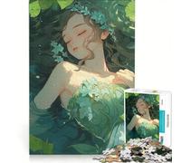Puzzle per ragazzi da 1000 pezzi, ragazza anime nell'acqua, gioco rilassante, difficile e stimolante, ogni pezzo è unico 50x75cm