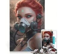 Puzzle per ragazzi da 1000 pezzi Ragazza Guardiana Neon gioco pratico per divertimento in famiglia ideale come regalo per tutta la famiglia 38x26cm