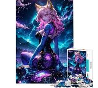 Puzzle per ragazzi da 1000 pezzi ragazza samurai Giappone puzzle magico per adulti gioco per famiglie taglio di precisione gioco stimolante regalo (dimensioni 38x26cm)