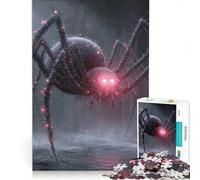 Puzzle per ragazzi da 1000 pezzi: Ragno dagli occhi luminosi tra rovine oscure, giochi per famiglie, decorazione perfetta, collezione d'artista, belle arti 50x75cm