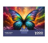 Puzzle Per Ragazzi Da 1000 Pezzi Rainbow Butterfly Puzzle Per Adulti Gioco Pratico Per Divertimento in Famiglia Attività Divertenti A Casa, 38x26cm/1000pcs