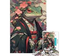 Puzzle per ragazzi da 1000 pezzi rana Edo geisha giochi rilassanti giocattoli educativi regali per il Secret Santa taglio di precisione (dimensioni 38x52cm)
