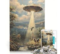 Puzzle per ragazzi da 1000 pezzi: rapimento alieno gioco rilassante analisi e logica per migliorare l'amore di coppia 50x75cm