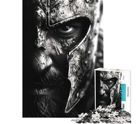 Puzzle per ragazzi da 1000 pezzi Re Leonida Guerra spartana sfida educativa gioco di decorazione per la casa adatto a ragazzi dai 14 anni in su (38x52cm)