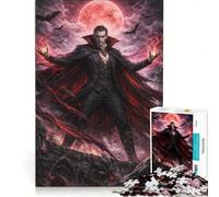 Puzzle per ragazzi da 1000 pezzi, Re Vampiro Oscuro, giocattolo fai-da-te, interazione genitore-figlio, compleanno e Natale 50x75cm