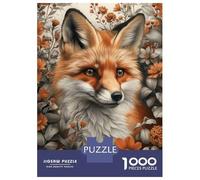 Puzzle Per Ragazzi Da 1000 Pezzi Red Fox in Spring Forest Puzzle Per Adulti Gioco Pratico Decorazione Murale Regali Unici Per Compleanno E Natale 52x38cm/1000pcs