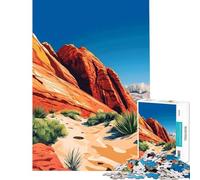 Puzzle per ragazzi da 1000 pezzi Red Rock Canyon Nevada Il miglior gioco artistico e rilassante un regalo intellettuale per donne e uomini Un'opera d'arte (dimensioni 38x52cm)