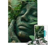 Puzzle per ragazzi da 1000 pezzi Regina del Giardino Verde attività divertenti da fare a casa sfida impegnativa giocattolo antistress per ragazzi dai 14 anni in su gioco di puzzle offerto 38x26cm