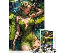 Puzzle per ragazzi da 1000 pezzi Regina della Foresta giochi per tutta la famiglia giocattolo decorativo da parete con poster abbinato e foglio di curiosità (38x52cm)