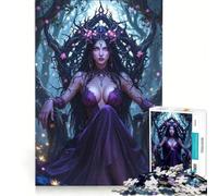 Puzzle per ragazzi da 1000 pezzi "Regina della Foresta Oscura", gioco rilassante, interazione genitore-figlio, sfida unica 38x26cm